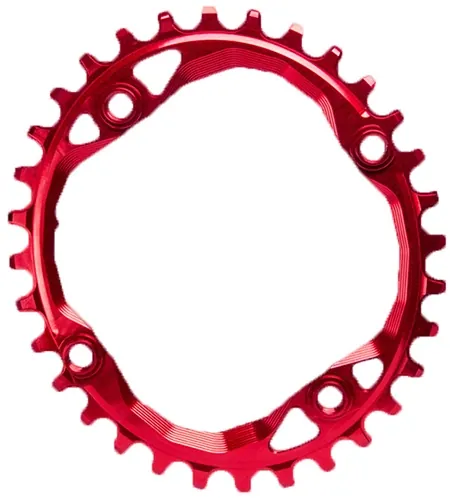 AbsoluteBlack Chainring Singlespeed 32T Ø104 mm Oval Rød