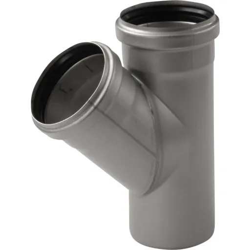 Aco Pipe grenrør, Ø110 mm, 45°, rustfrit stål