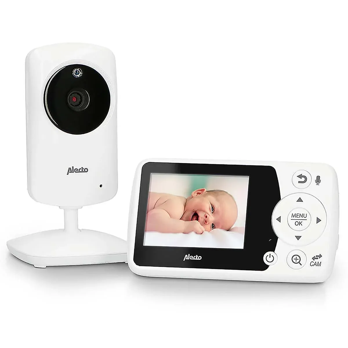 Alecto Babyalarm med kamera 2,4" farvedisplay