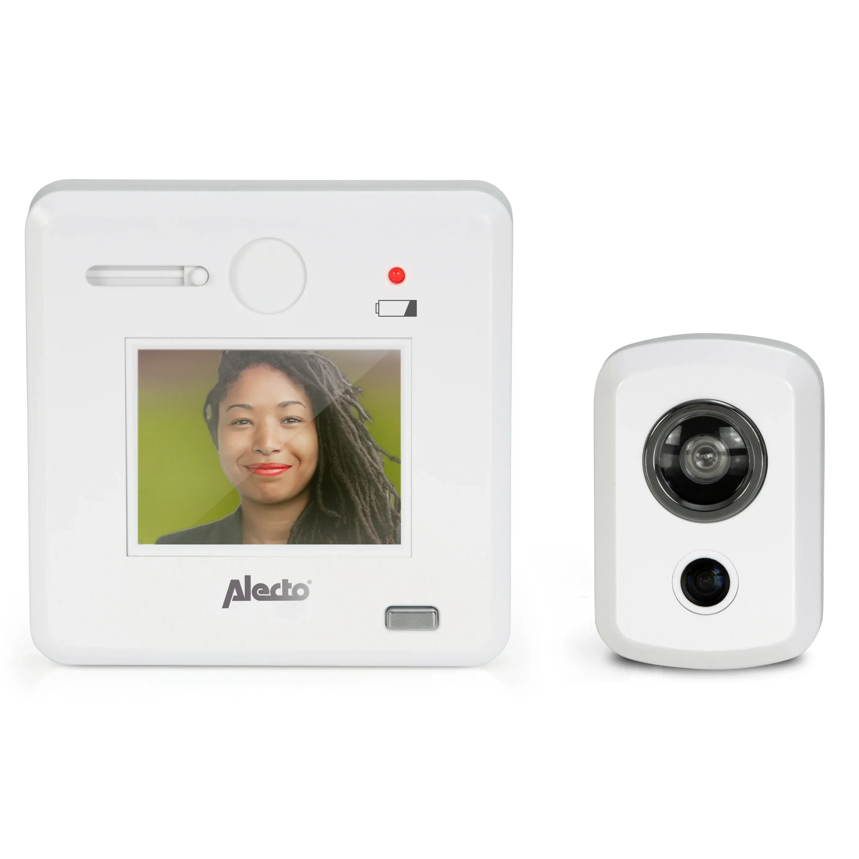 Alecto Digital dørspion med 2,4" display Hvid DC-700
