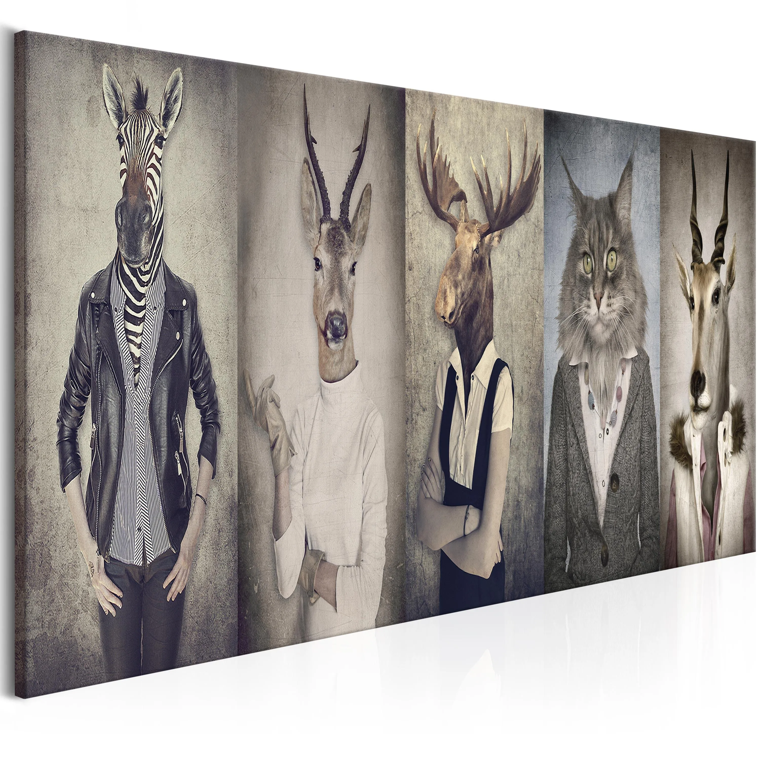 Animal Masks Billede 150 x 50 cm