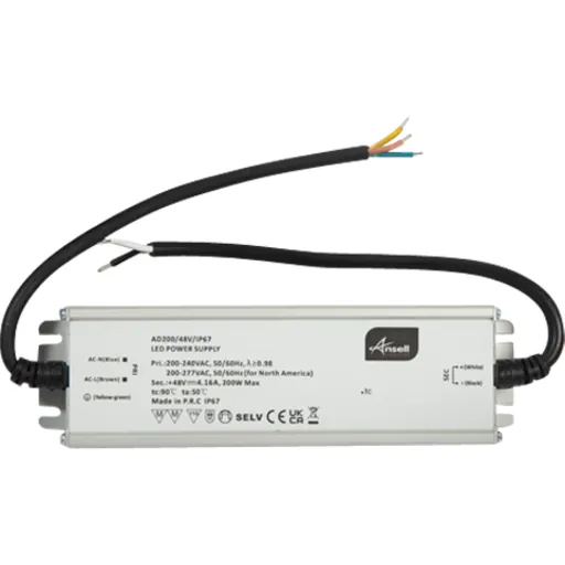 Ansell Lighting udendørs LED driver 48V 200W