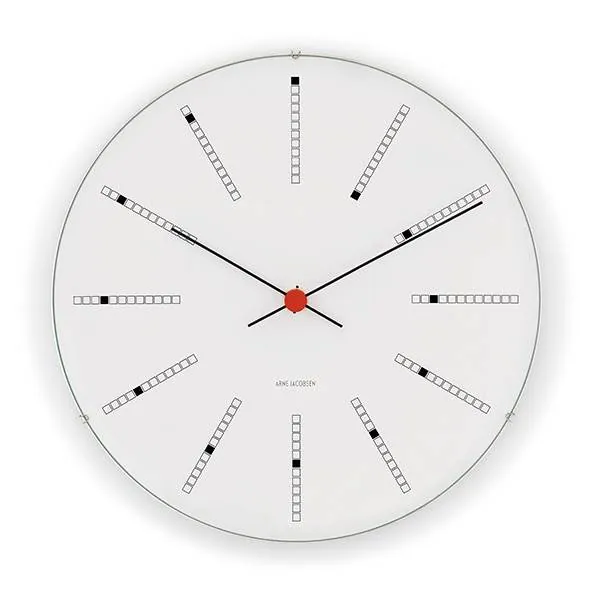Arne Jacobsen Bankers Vægur Ø: 29 cm Hvid