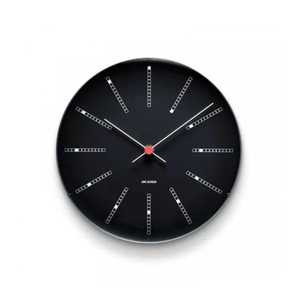 Arne Jacobsen Bankers Vægur Ø21 cm sort