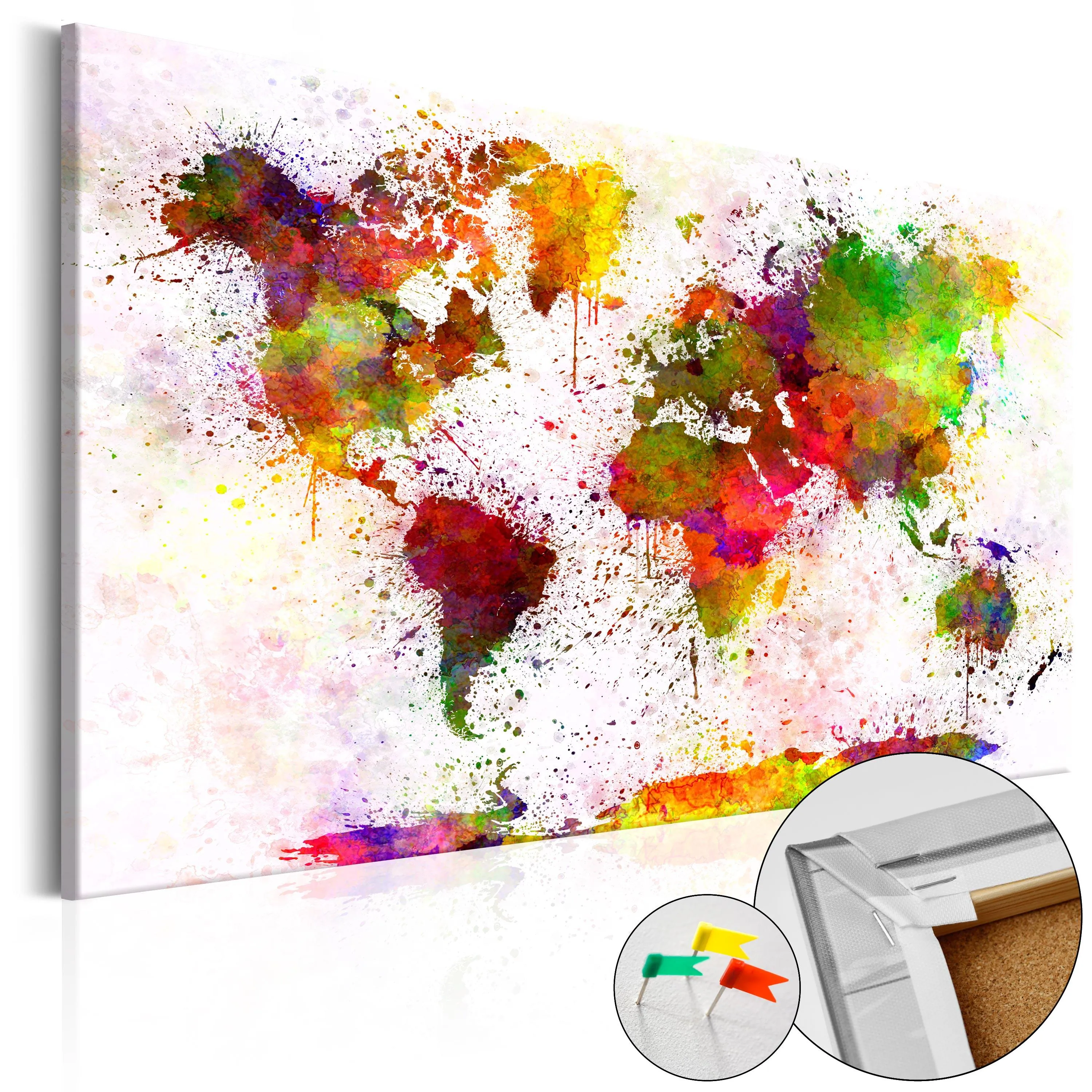 Artistic World Billede på kork