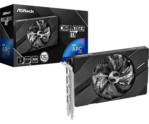 ASRock Intel Arc A380 Challenger ITX 6GB OC