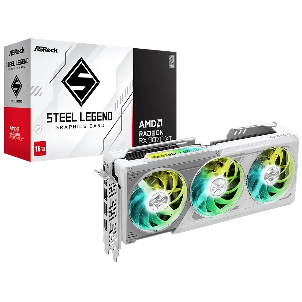 ASRock Radeon RX 9070 XT Steel Legend