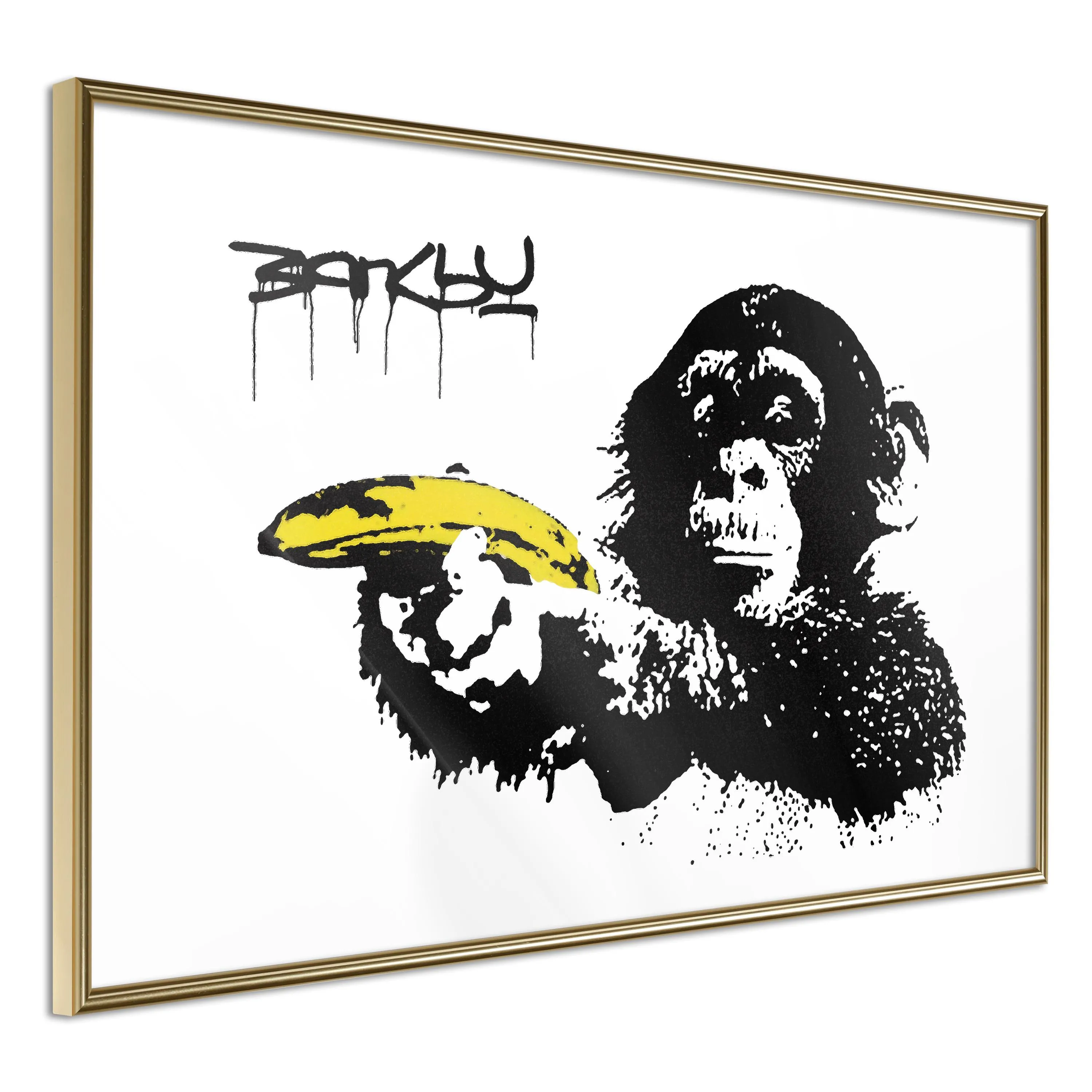Banksy: Monkey with Banana plakat