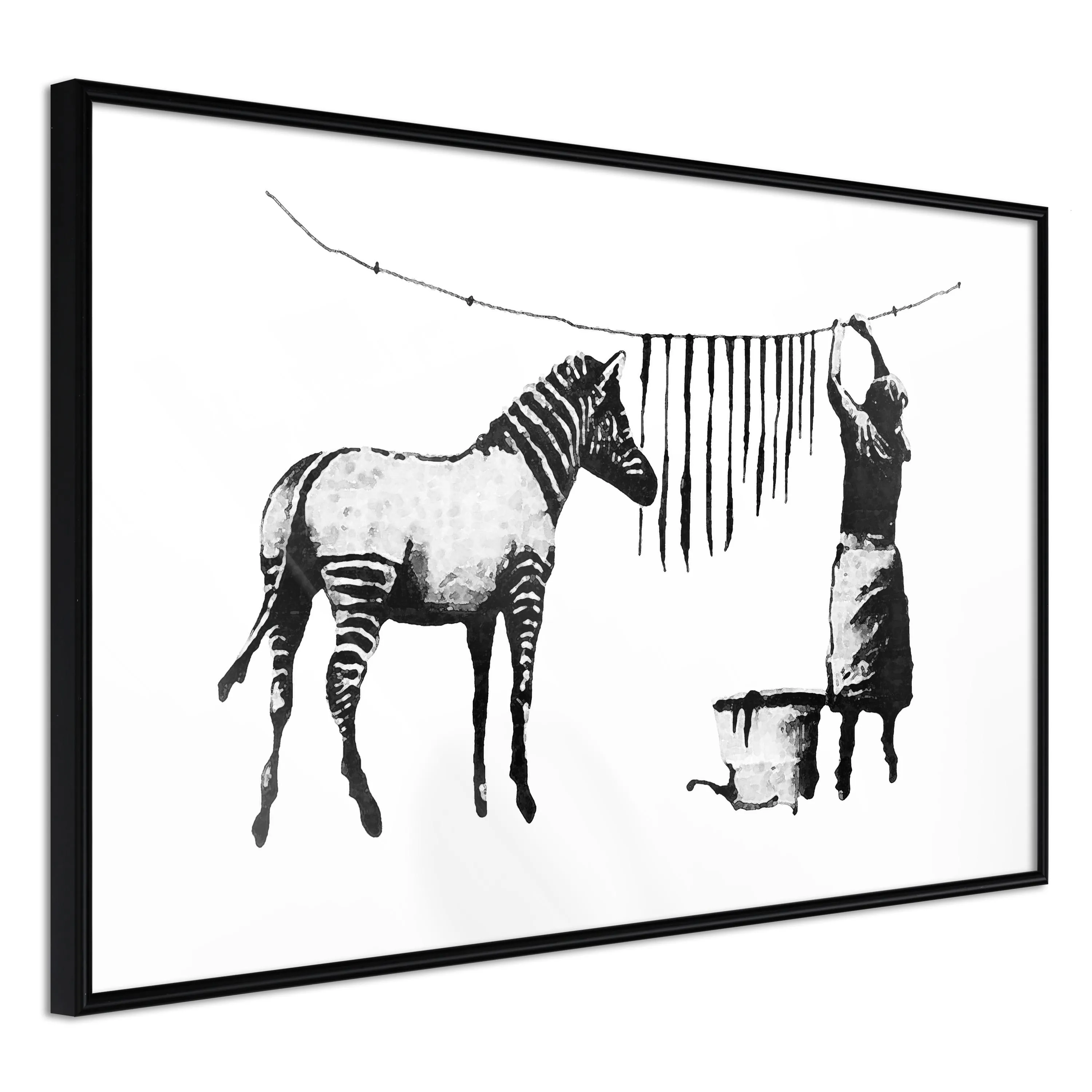 Banksy: Washing Zebra plakat