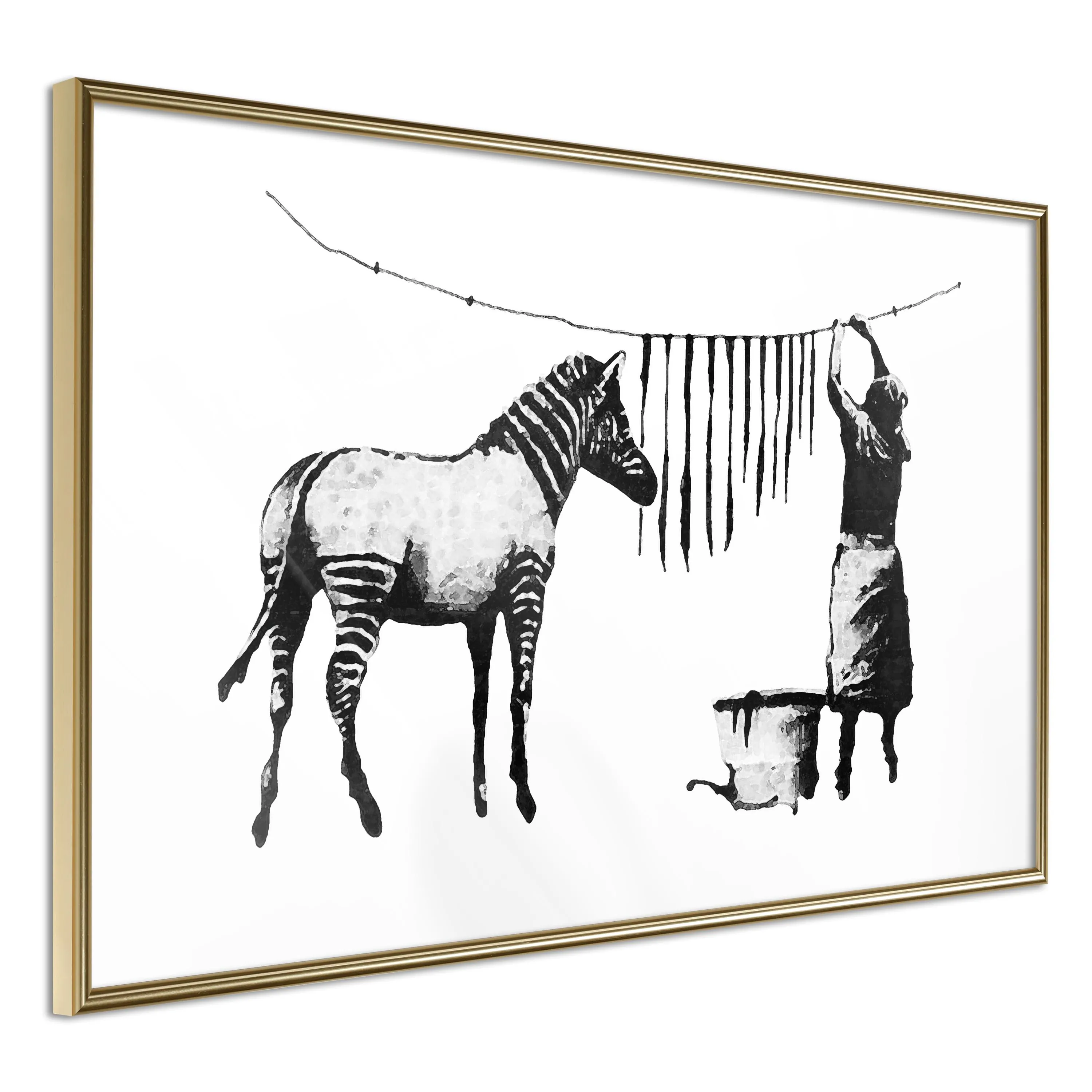 Banksy Washing Zebra Plakat