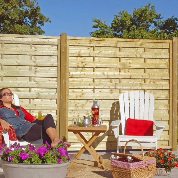 Bergen lamelhegn 180x180 cm