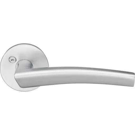 Beslagsboden Modern dørhåndtag, børstet krom, 3 stk.