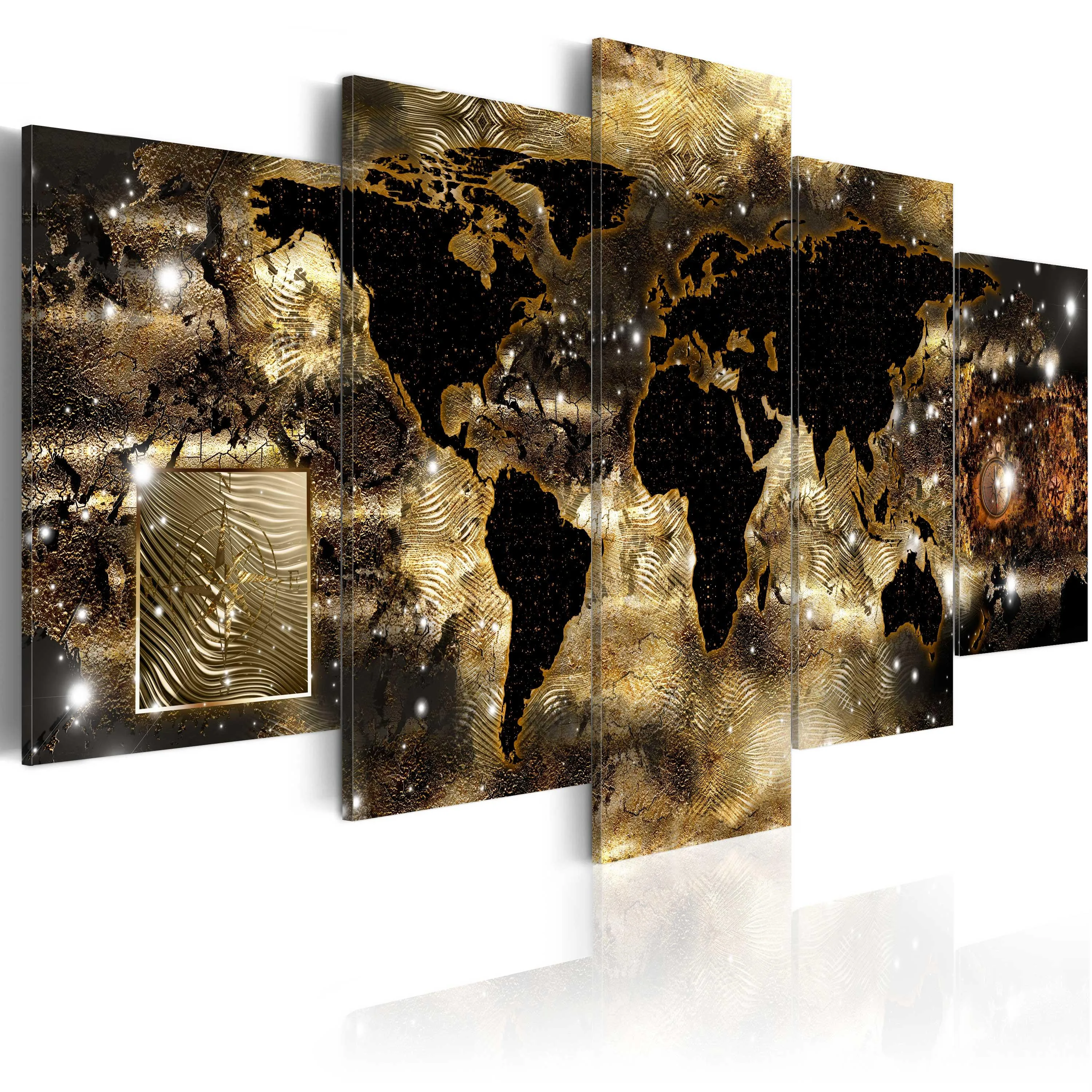 Billede Continents of Bronze 200 x 100 cm