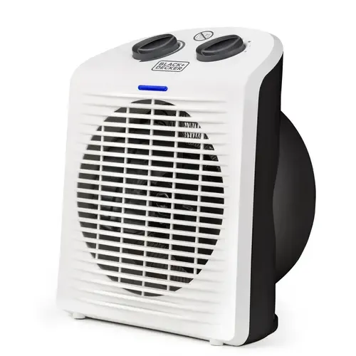 Black & Decker Varmeblæser 2-i-1 Hvid