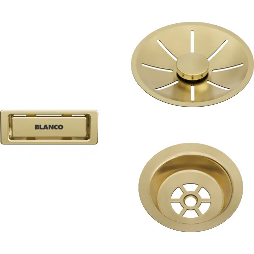 Blanco InFino kurveventil Ø82 mm guld