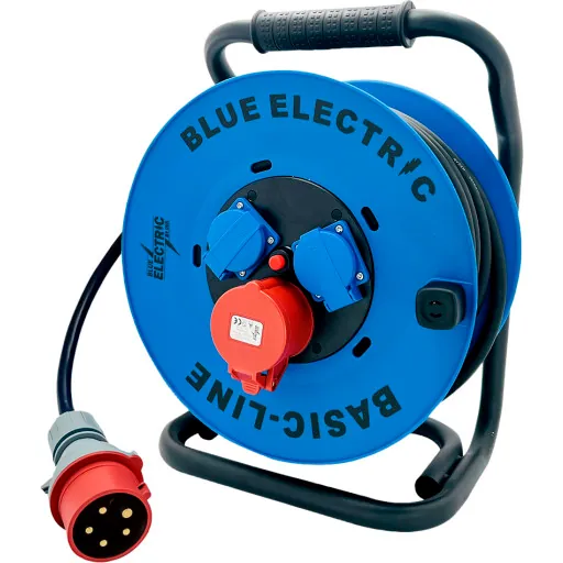 Blue Electric kabeltromle 25m 400V/230V Schuko