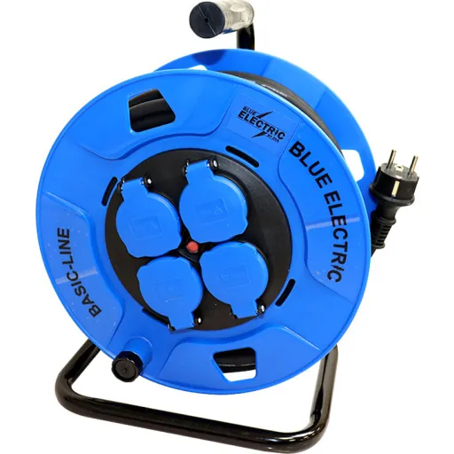 Blue Electric kabeltromle BasicLine 40m SCHUKO