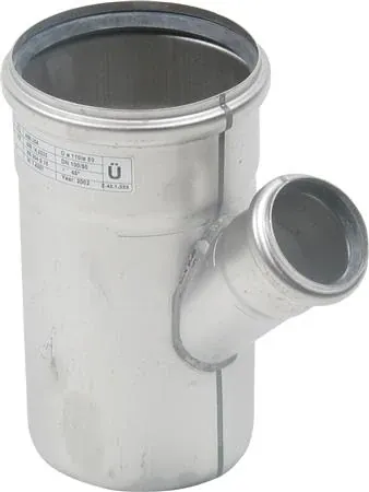 Blücher EuroPipe grenrør 45° Ø110x50mm rustfrit stål