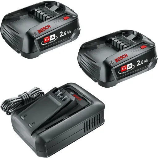 Bosch 18V batterisæt 2x2,5Ah med oplader