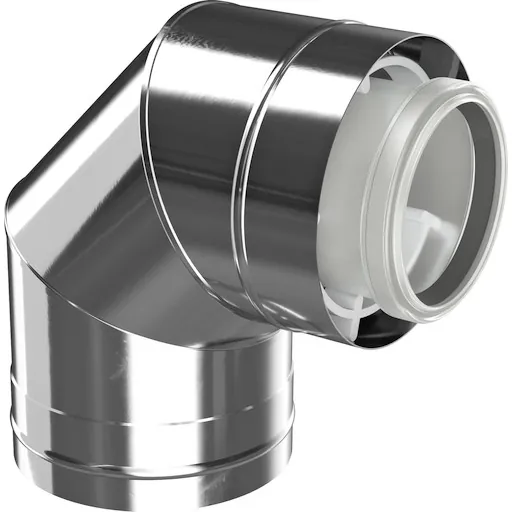 Bosch 80/125 mm 87° balanceret aftræksbøjning rustfrit stål