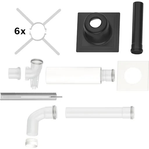 Bosch 80/125 mm aftrækspakke til skorsten B53