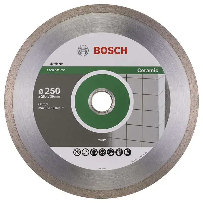 Bosch Diamantskive 250x30/25,4mm Best Ceramic