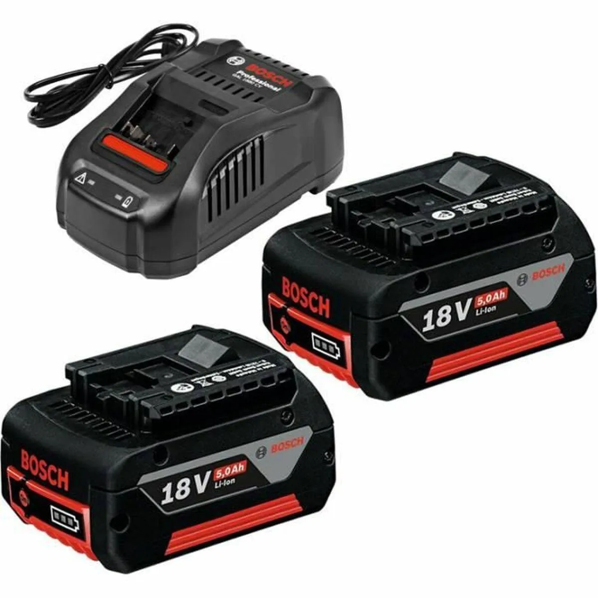 Bosch Professional 2 x GBA 18V 5.0Ah + GAL 1880 CV