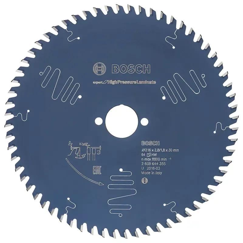 Bosch Rundsavsklinge 216x30x2,8mm 64t