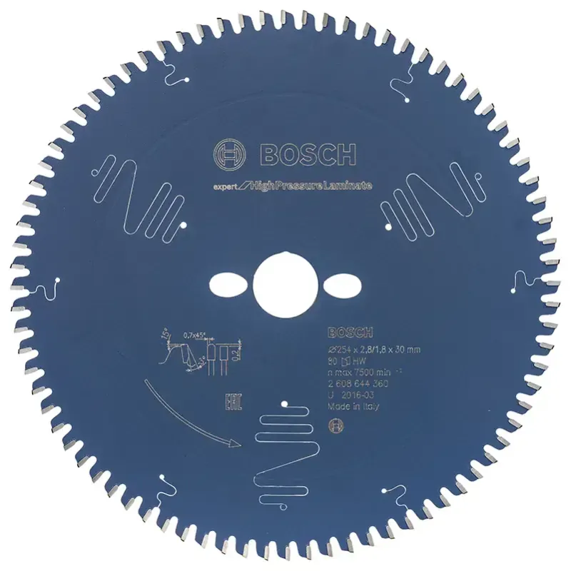 Bosch Rundsavsklinge 254x30x2,8mm 80t