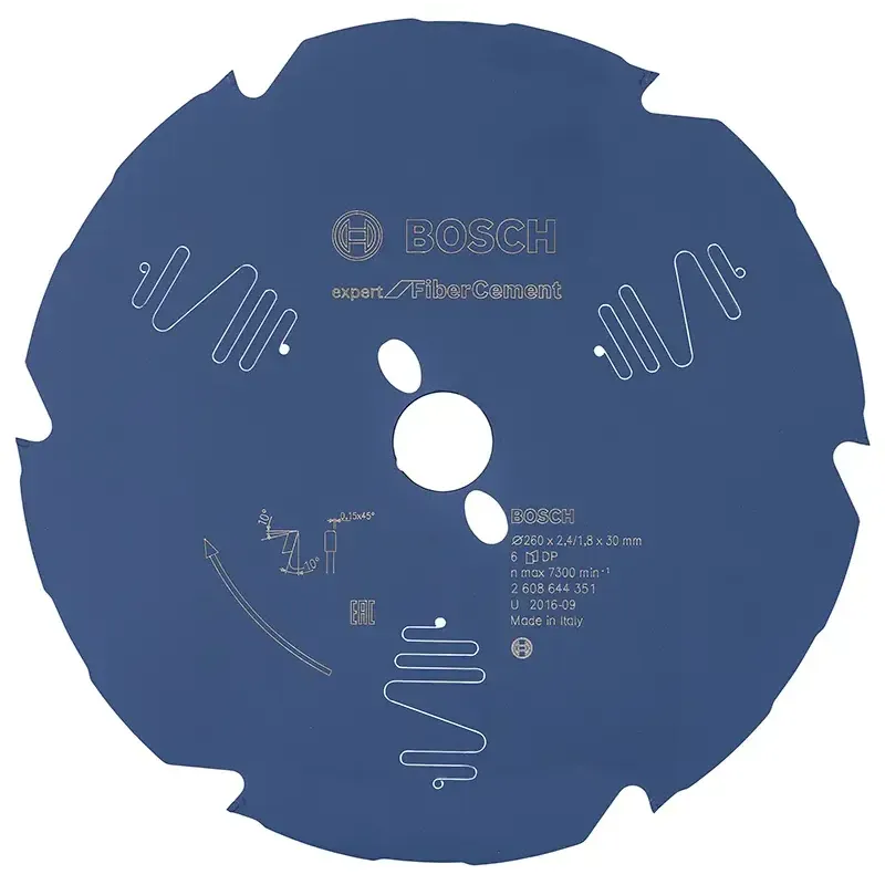Bosch Rundsavsklinge 260x30x2,4mm 6t Exp Fiber Ceme