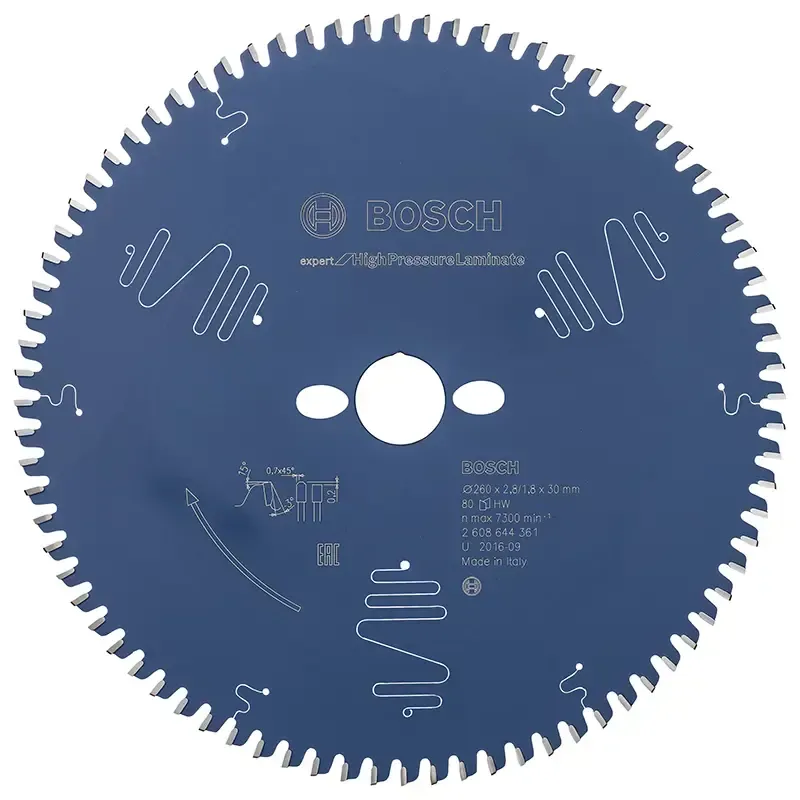 Bosch Rundsavsklinge 260x30x2,8mm 80t