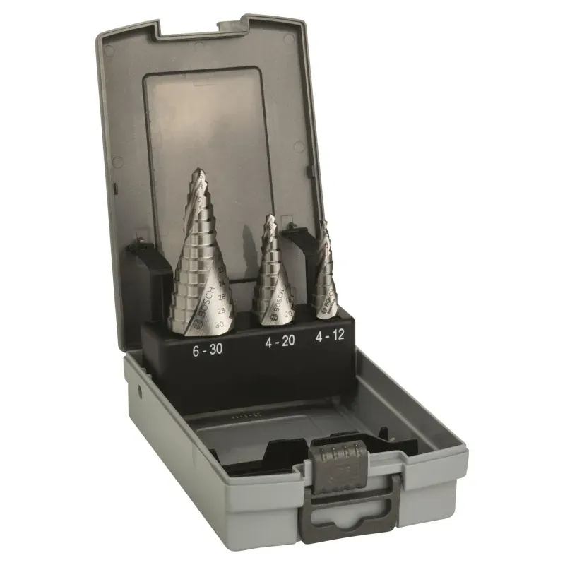 Bosch Trinborsæt HSS 4-12, 4-20, 6-30mm