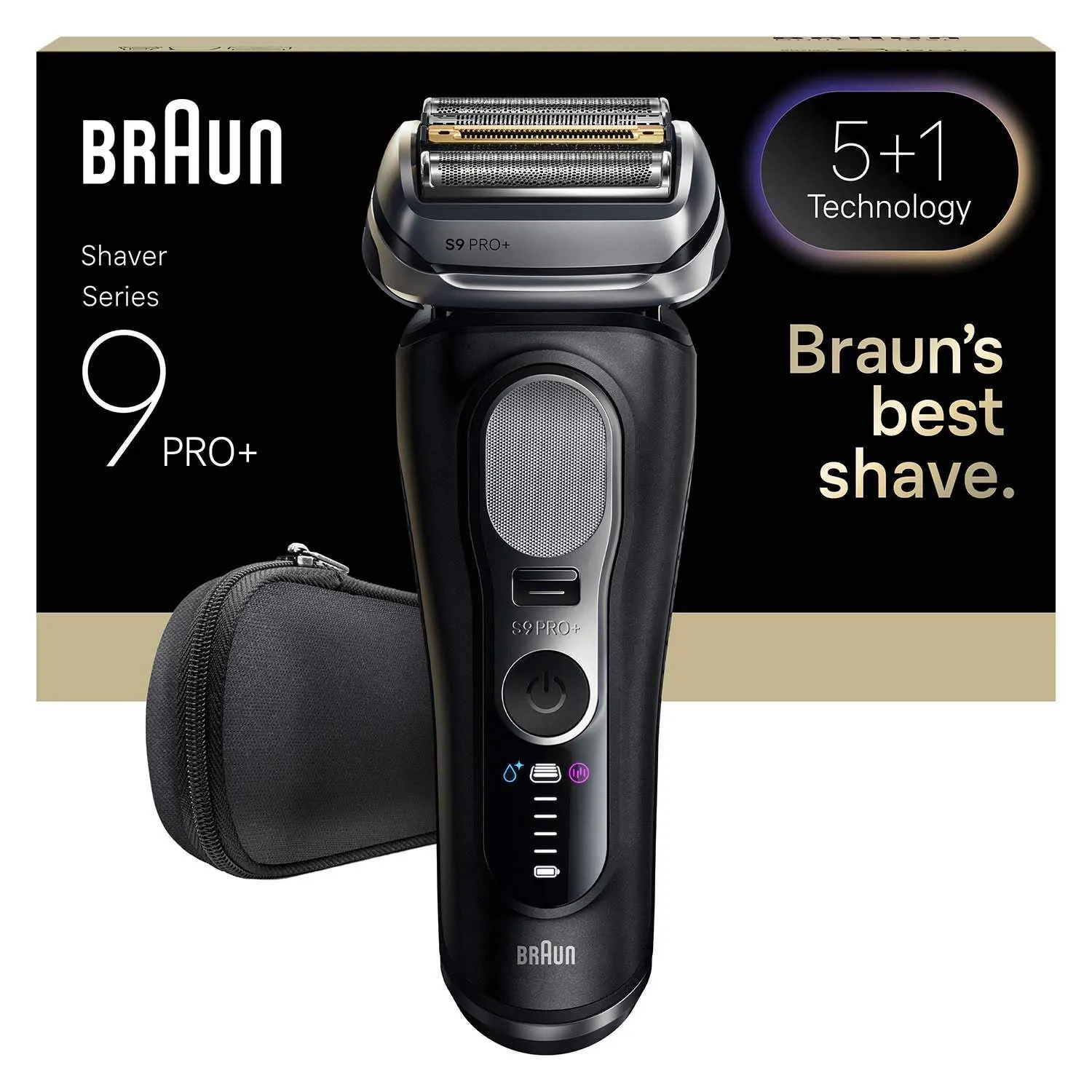 Braun Series 9 Pro+ 9600s Barbermaskine Sort