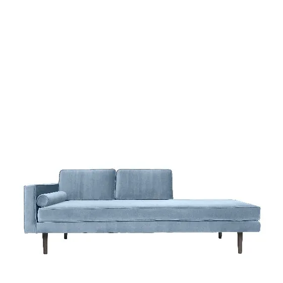 Broste Copenhagen Chaiselong Venstrevendt Pastel Blue 200