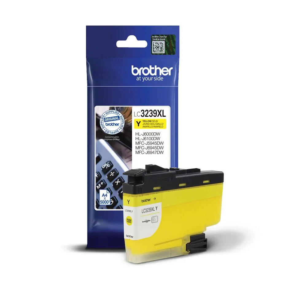 Brother LC3239XLY Gul