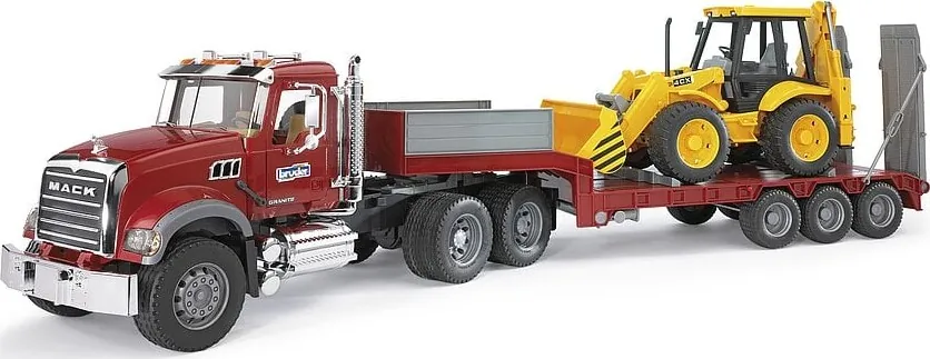 Bruder Mack Granite Truck og JCB 4CX Rendegraver
