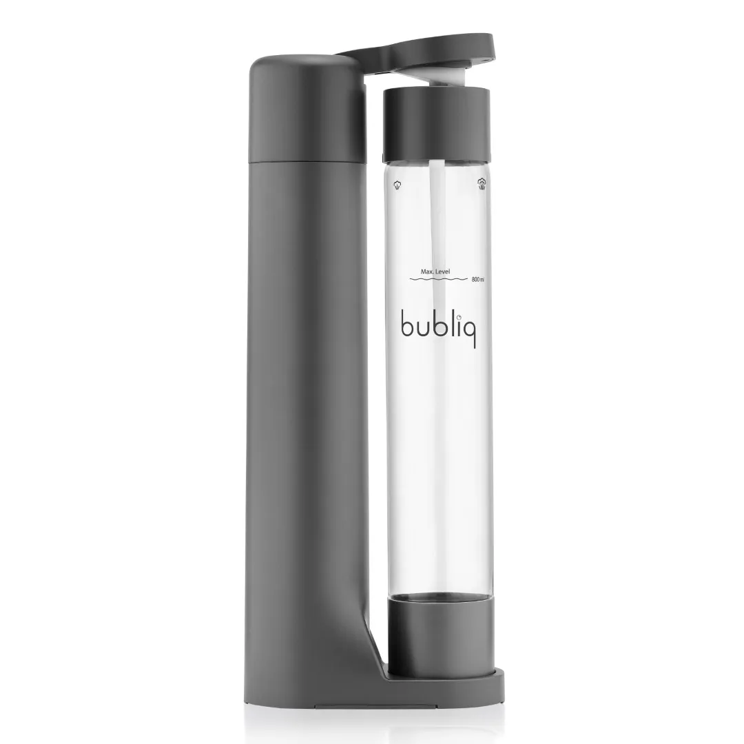 Bubliq Matte Grey Drink Carbonator