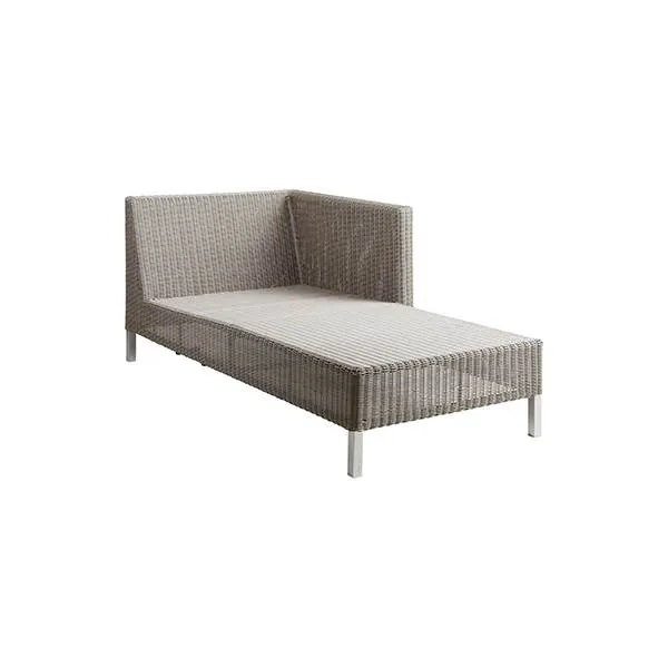 Cane-line Connect Chaiselongue venstre taupe
