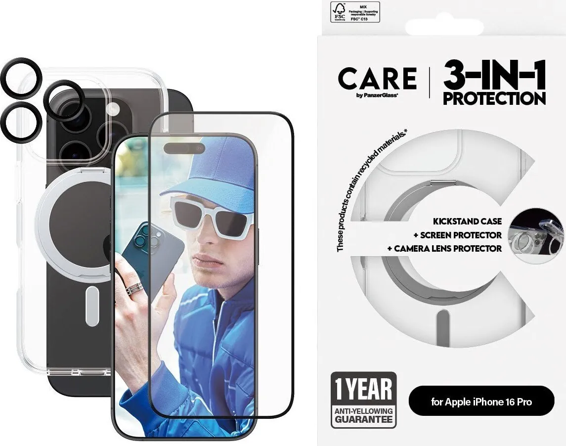 Care By Panzerglass Iphone 16 Pro Cover Sæt