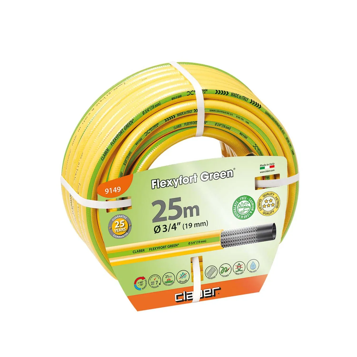 Claber Flexyfort Green 3/4" 25m