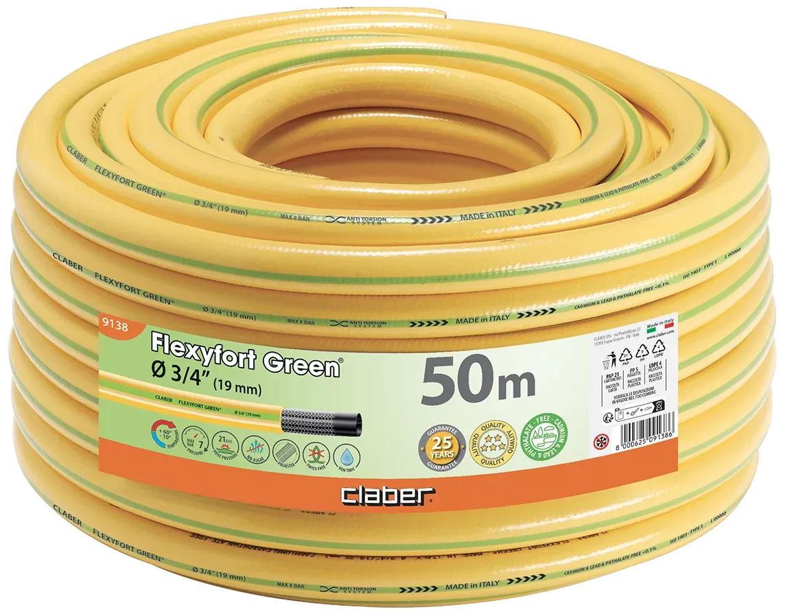 Claber Flexyfort Green 3/4" 50m