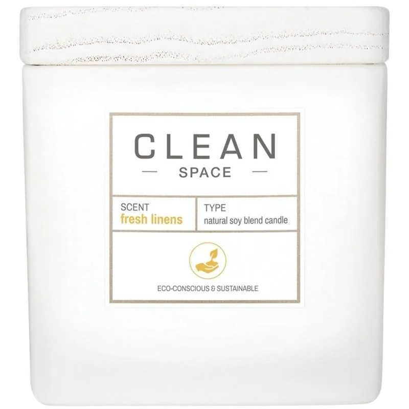 Clean Space Fresh Linens Candle