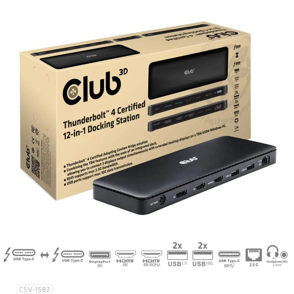 Club 3D CSV-1582 Thunderbolt 4 Dockingstation