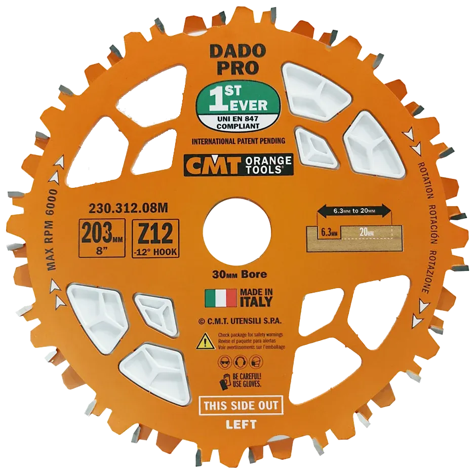 CMT Dado Rundsavklingesæt 203x6,3-20,0x30 Z12