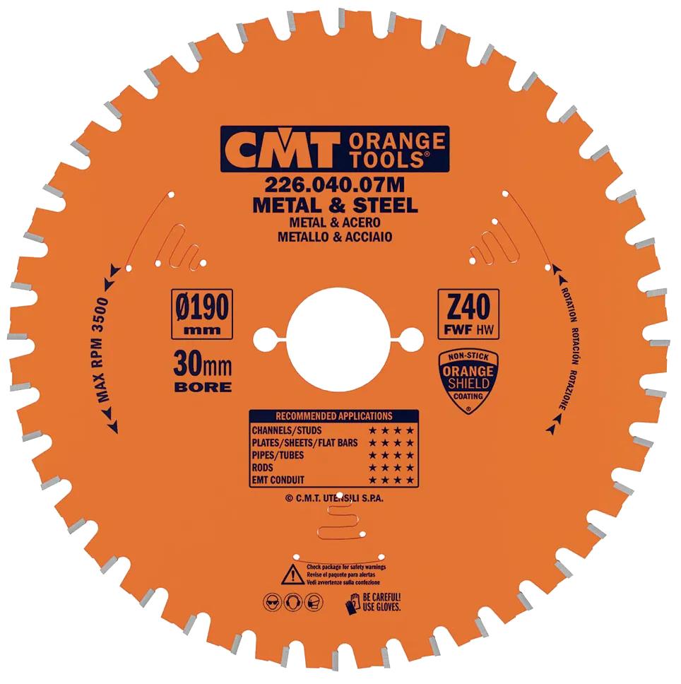 CMT Klinge 190x2,0x30 Z40 Dry Cut