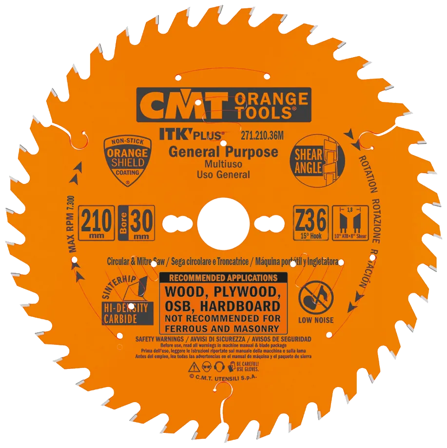 CMT Klinge 210x1,8x30 Z36 W