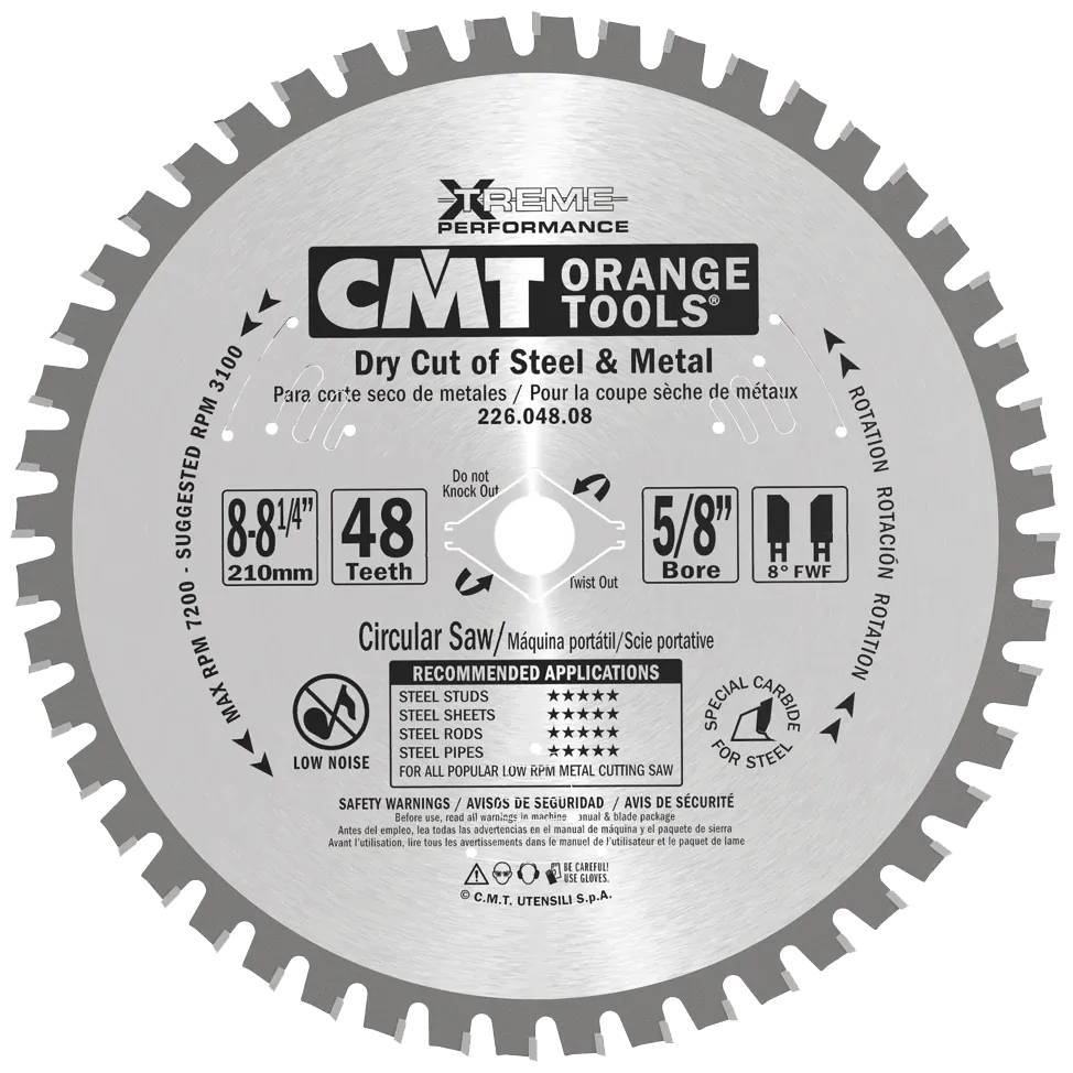 CMT Klinge 210x2,2x30 Z48 Dry Cut