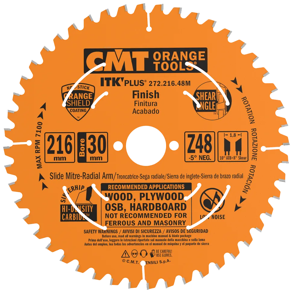 CMT Klinge 216x1,8x30 Z48 W Neg