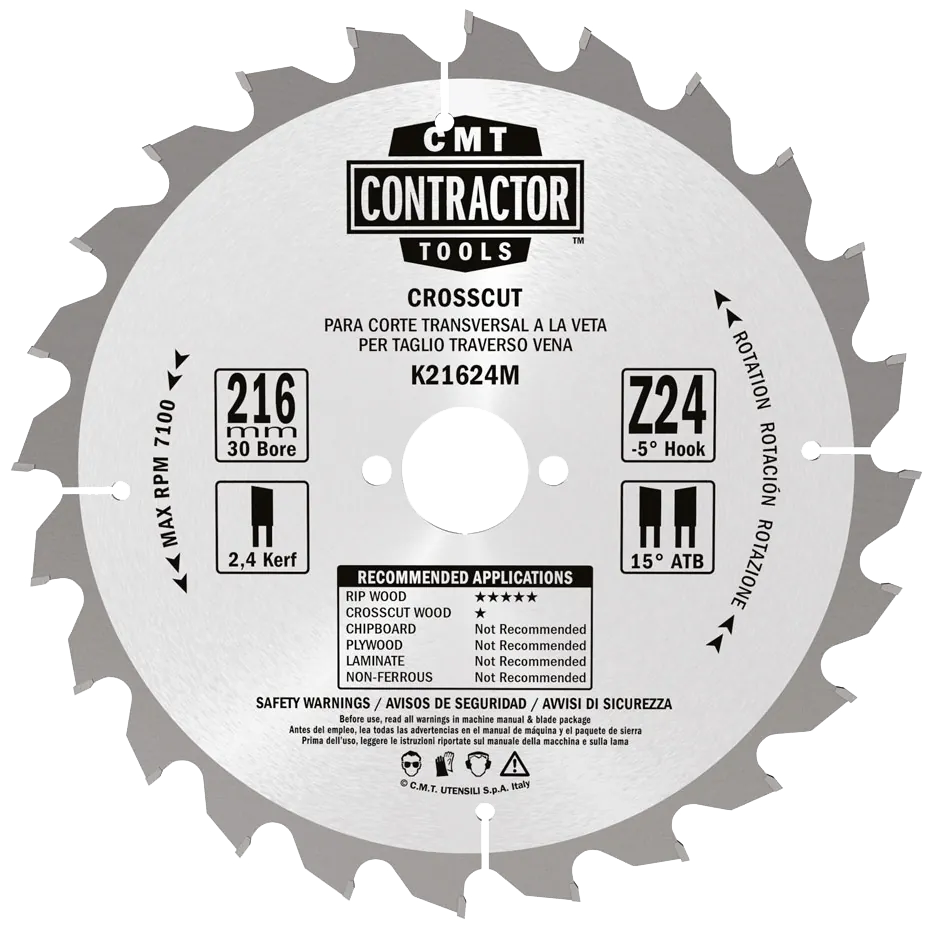 CMT Klinge 216x2,4x30 Z24 W x 10