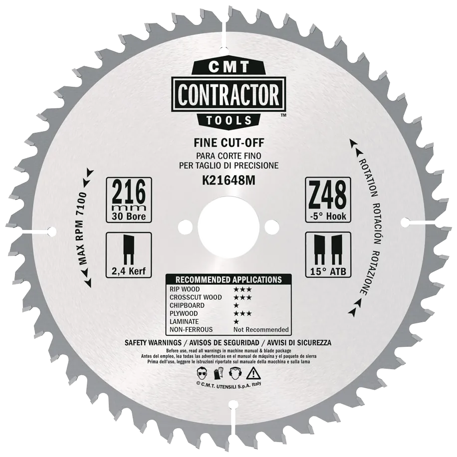 CMT Klinge 216x2,4x30 Z48